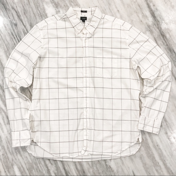 J. Crew Other - {J. Crew} Blue + White Check Slim Fit Dress Shirt